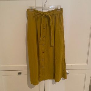 Mustard Yellow midi skirt
